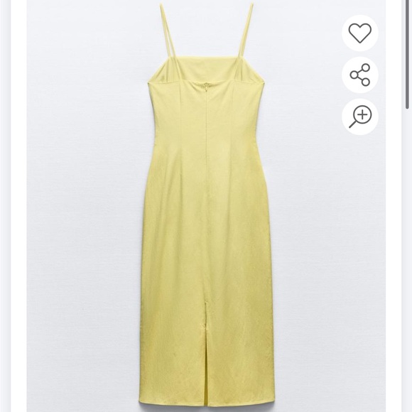 ZARA Draped Midi Dress - size small - Picture 2 of 2